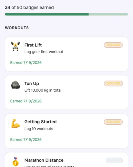 Earn achievements