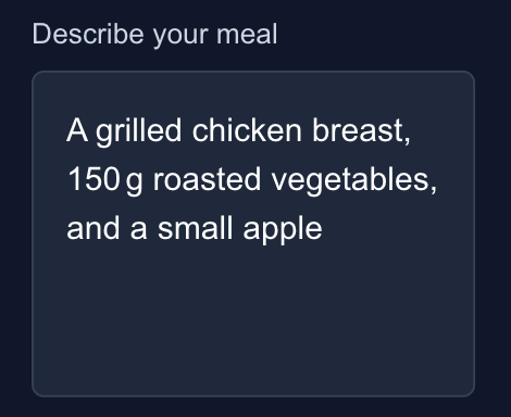 Track your meals
